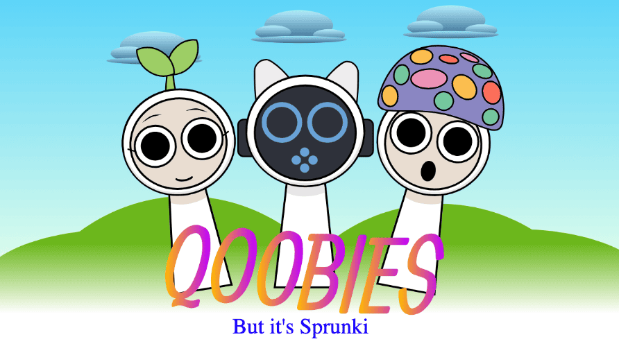 sprunki but black lines